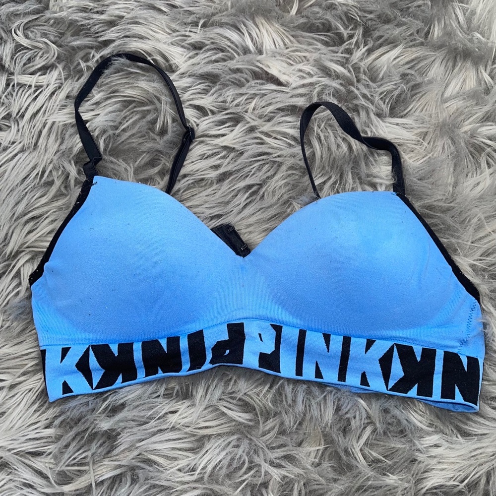pink unwired bra